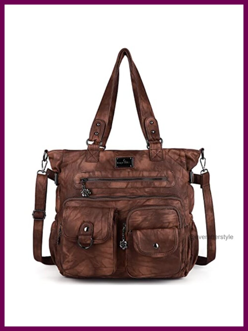 Soft PU Leather Hobo Bag Satchel Shoulder Crossbody Tote